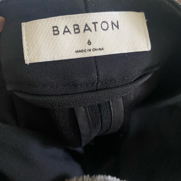 Black Babaton Power Hip Crepe Blazer - Picture 7 of 8